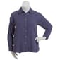 Womens da-sh Long Roll Tab Sleeve Denim Casual Button Down - image 2