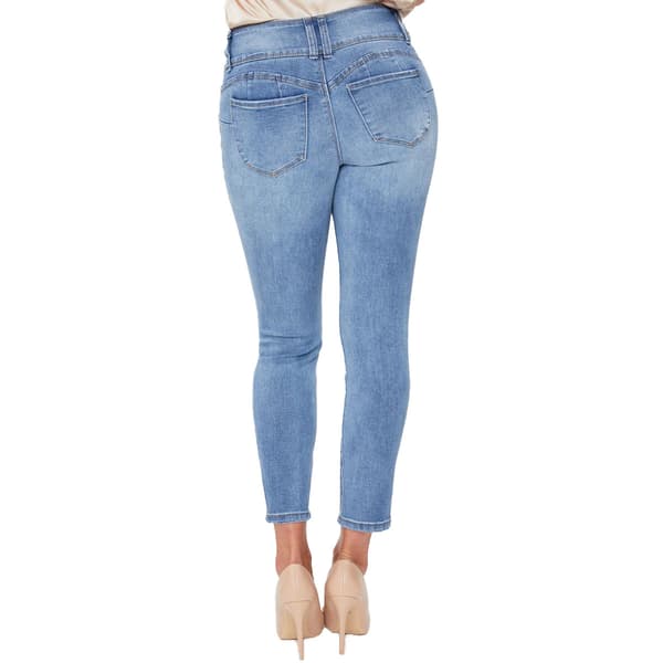 Petite Royalty Wanna Betta Butt 3 Button Skinny Repreve Jeans