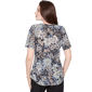 Petite Emaline Key Items Short Sleeve Round Neck Floral Tee - image 2