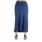 Plus Size 24/7 Comfort Apparel Foldover Solid Skirt - image 2