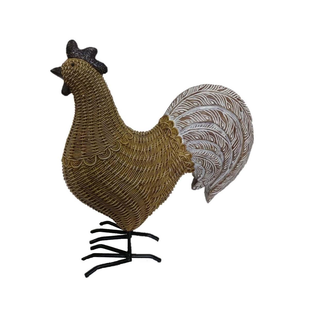 Santa’s Workshop 11in. Folkart Rooster