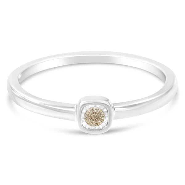 Princess Shaped Diamond Promise Ring