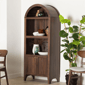 Baxton Studio Hayes Wood Cabinet with Arch Top - image 8