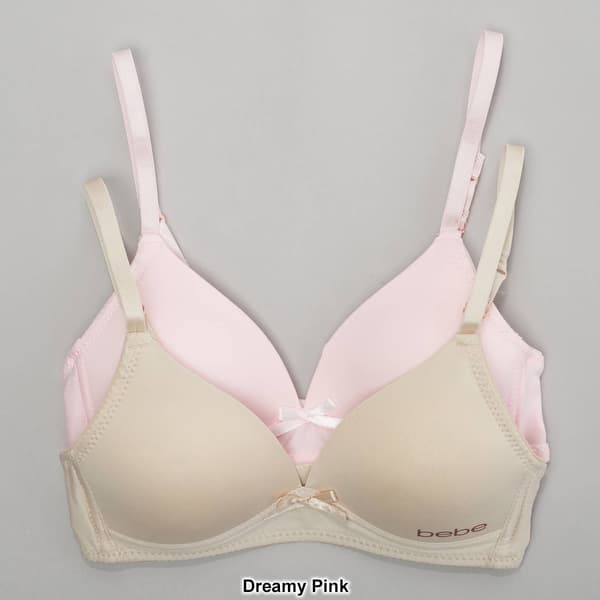 Girls (7-16) Bebe 2pk. Molded Solid Bras