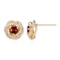 Forever Facets 18kt. Gold Plated January Knot Earrings - image 2