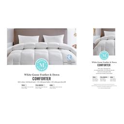 Blue Ridge Martha Stewart 250TC Goose Feather And Down Comforter