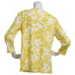 Womens Emily Daniels 3/4 Sleeve Floral Jacquard Tee - image 2