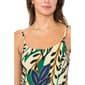 Womens MSK Sleeveless Tropical Leaf Challis Midi Dress - image 5