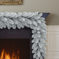 Puleo International 9ft. Flocked Royal Majestic Fir Garland - image 2