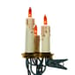 Kurt Adler 15-Light White Triple Candle Light Set w/ Amber Bulbs - image 5