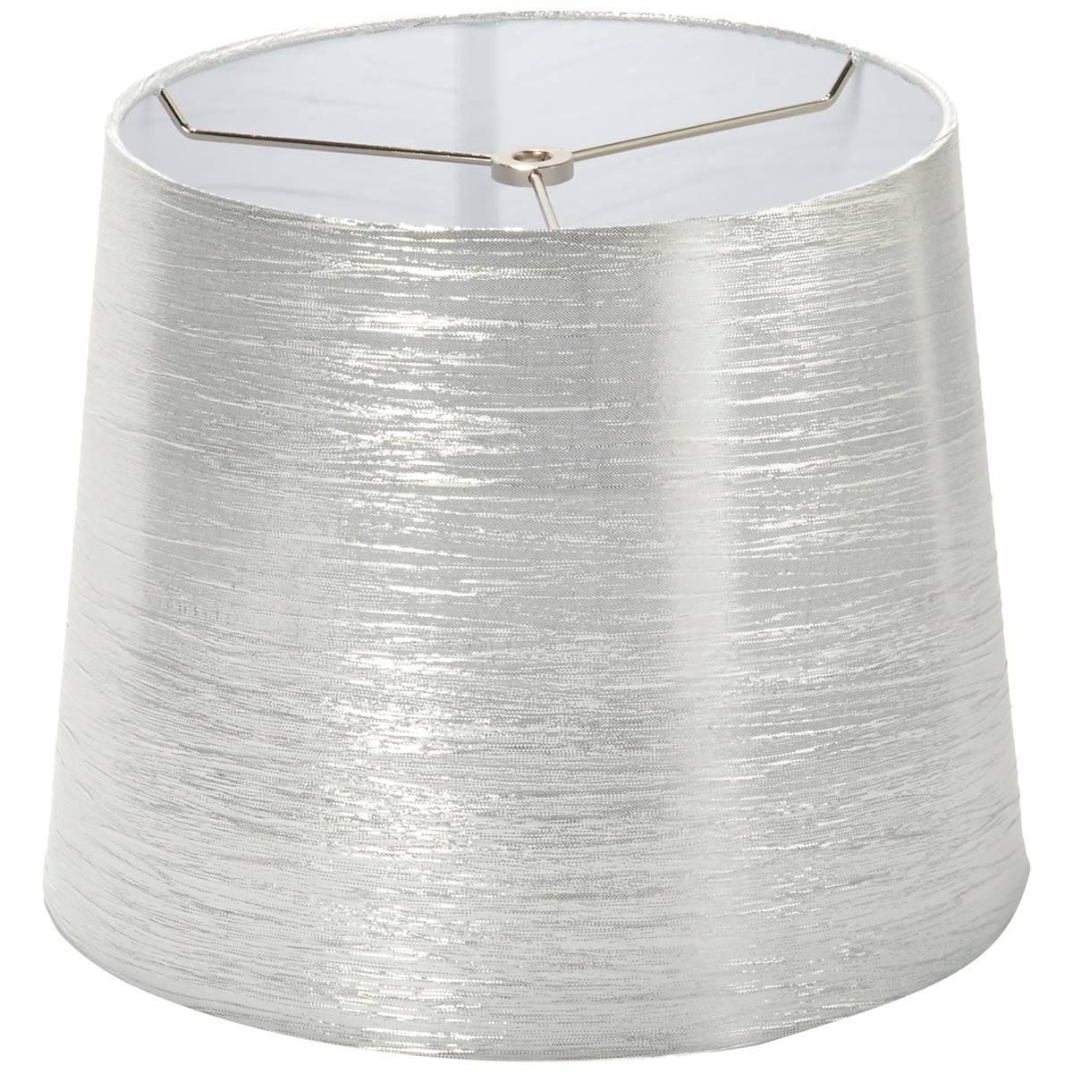 Fangio Lighting Silver Crinkle Hardback 16in. Drum Shade