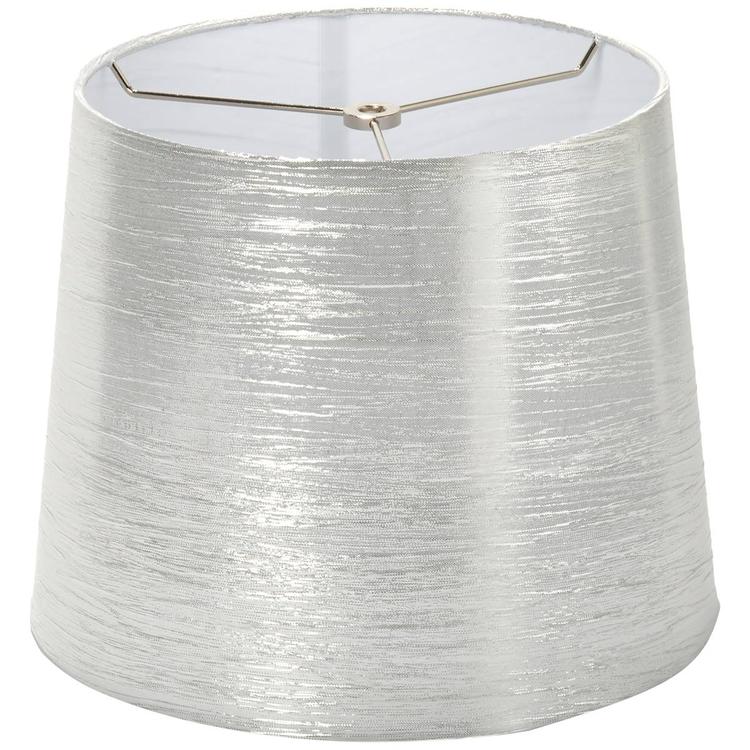 Fangio Lighting Silver Crinkle Hardback 16in. Drum Shade