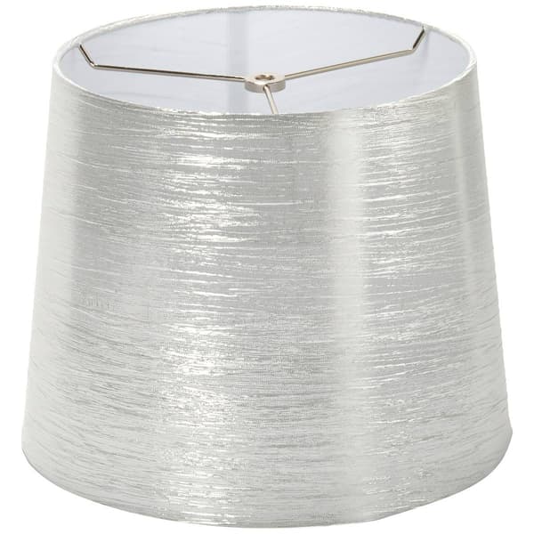 Fangio Lighting Silver Crinkle Hardback 12in. Drum Shade - image 
