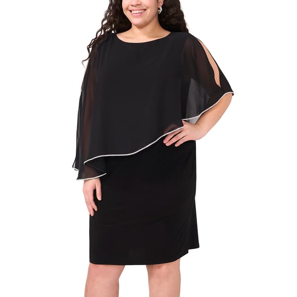 Plus Size MSK Sleeveless Asymmetric Tier Dress