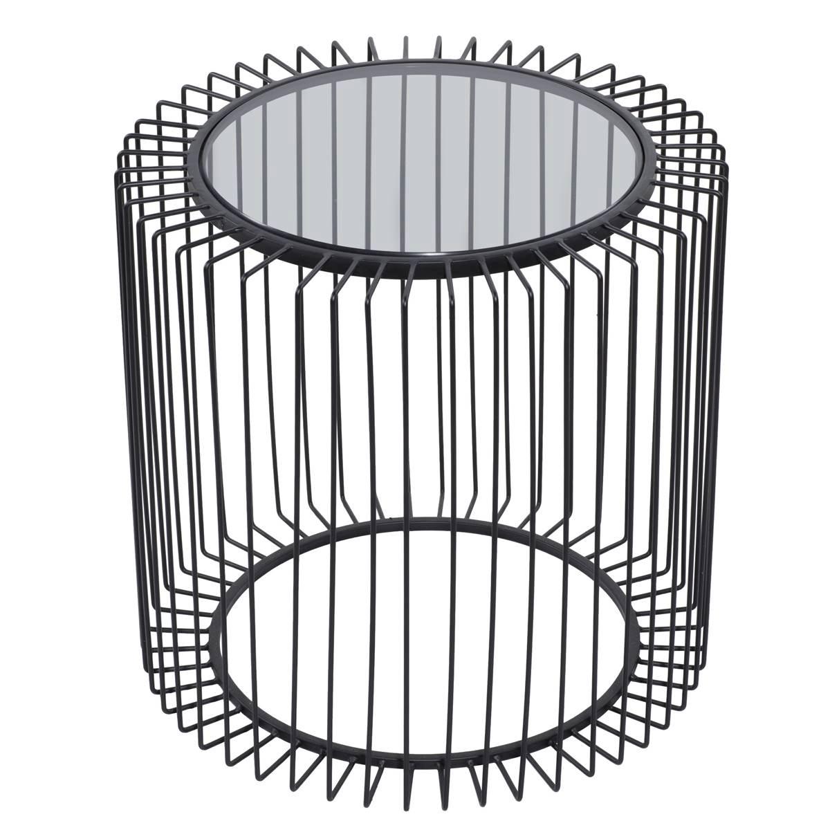 9th & Pike® Black Contemporary Metal Accent Table