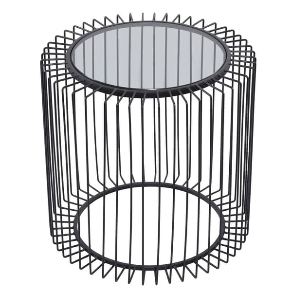 9th & Pike® Black Contemporary Metal Accent Table