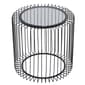 9th & Pike® Black Contemporary Metal Accent Table - image 2