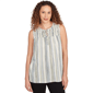 Womens Skyes the Limit Out Of The Blue Stripe Crinkle Blouse - image 1
