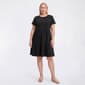 Plus Size Architect(R) Short Sleeve Solid Tiered A-Line Dress - image 1