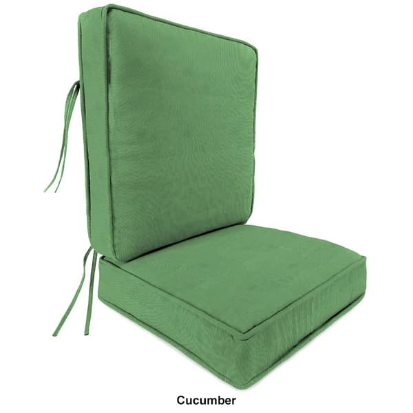 Jordan Manufacturing Solid Boxed Edge High Back Cushion