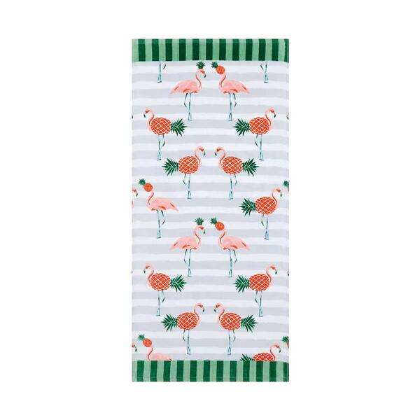 Flamingo Pineapple Beach Towel - image 