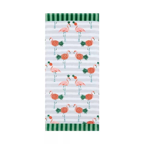 Flamingo Pineapple Beach Towel Boscov's