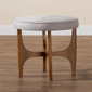 Baxton Studio Theo Japandi Wood Ottoman Footstool - image 7
