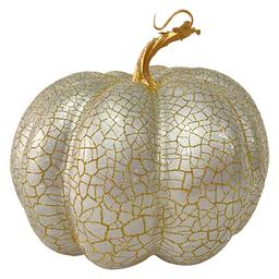 Northlight Seasonal 7in. Champagne Crackled Pumpkin Decoration