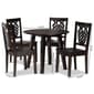 Baxton Studio Mina Dark Brown Finished Wood 5pc. Dining Set - image 9