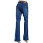 Womens Bleu Denim Bootcut Belt Flap Pocket Jeans - image 2