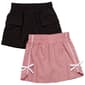Girls (7-16) One Step Up 2pk. Woven Skorts - Lilas Rose - image 1