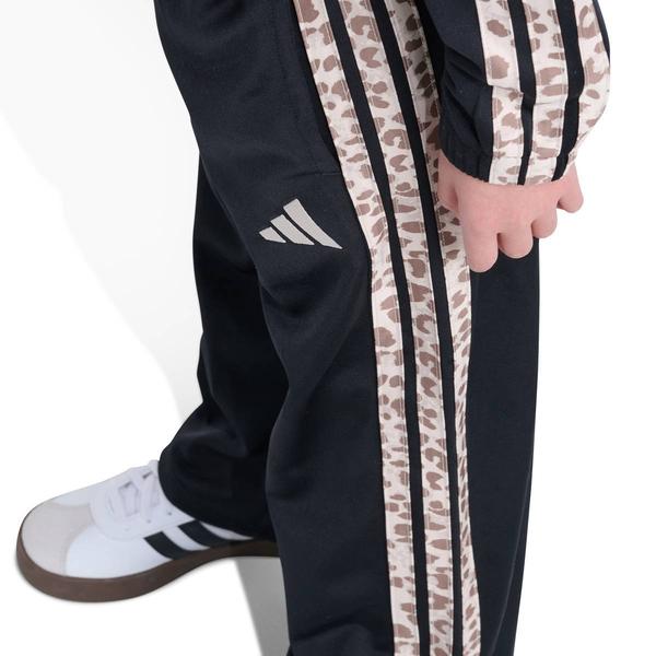 Girls (4-6x) adidas® Leopard 3 Stripe Tricot Jacket & Pants Set