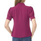 Womens Cece Puff Crochet Sleeve Scallop Edges Button Down - image 2