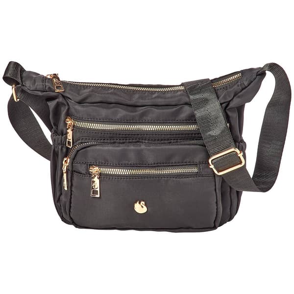 Gloria Vanderbilt Olivia Solid Nylon Crossbody - image 