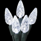 Hofert 23.5ft. White LED Faceted C6 Twinkling Christmas Lights - image 3