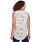 Womens Emaline Key Largo Sleeveless Leaf Blouse - image 2
