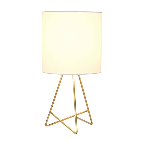Simple Designs Down to the Wire Table Lamp w/Fabric Shade