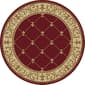 Tayse Sensation Orleans Red Round Area Rug - 5'3 - image 1