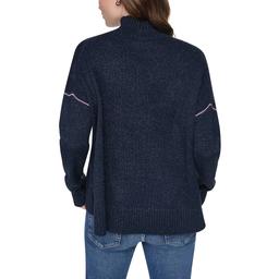 Womens DKNY Jeans Long Sleeve Logo Turtleneck Sweater