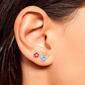 Brass 2pc. Stitch Stud Earrings Set - image 3