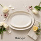 Sango Siterra 2pc. Speckled Stoneware Large Serving Platters Set - image 8