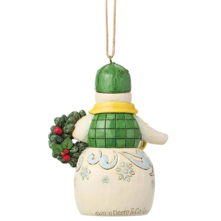 Jim Shore Snowman John Deere Ornament