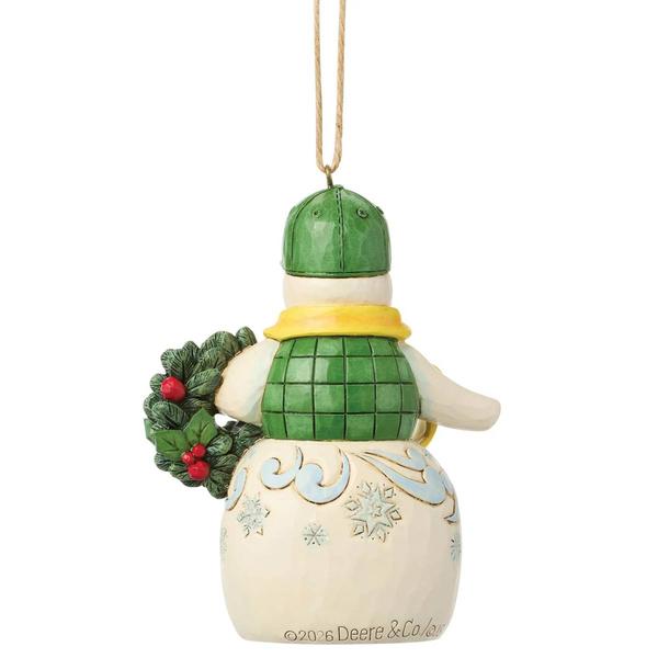 Jim Shore Snowman John Deere Ornament