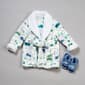 Baby Boy Little Celebrity Cars & Trucks Flannel Robe W/ Slippers - image 1