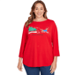 Women''s Ruby Rd. Must Haves Ii Happy Howlidays Knit Top - image 1