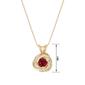 Forever Facets&#174; 18kt. Gold Ruby Love Knot Necklace - image 2