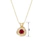Forever Facets® 18kt. Gold Ruby Love Knot Necklace - image 2
