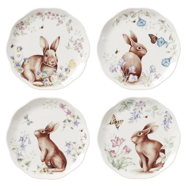 Lenox® Butterfly Meadow® Bunny Accent Plates - Set of 4