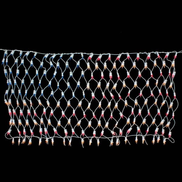 Northlight Seasonal 2'' x 2.75'' American Flag Mini Net Lights