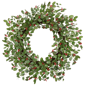 Northlight Glittered Holly & Berry Artificial Christmas Wreath - image 2